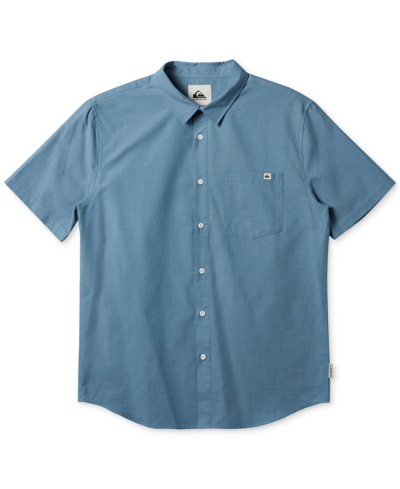 Shop Quiksilver Big Boys Shoreline Class Shirt In Blue Shadow