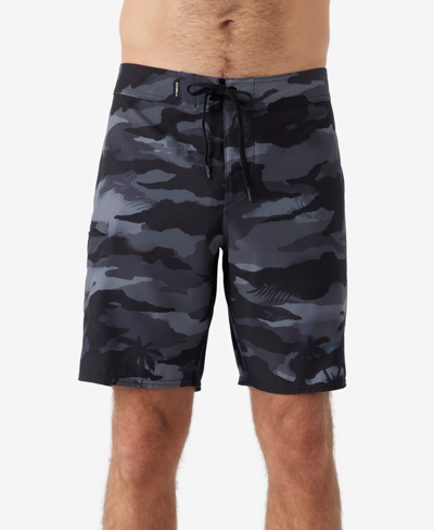 Shop O'neill Men's Hyperfreak Heat Camo 19" Shorts In Black Camo