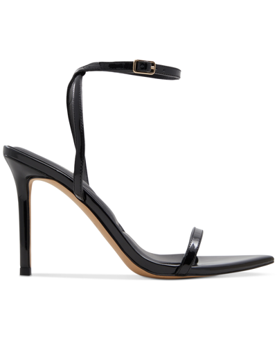 Shop Aldo Women's Tulipa Ankle-strap Stiletto Dress Sandals In Black Patent
