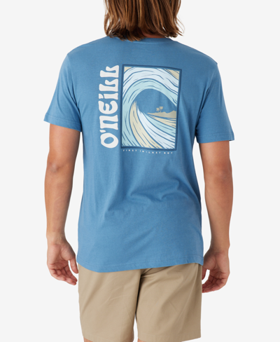 Shop O'neill Men's Side Wave Standard Fit T-shirt In Copen Blue