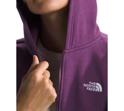 Shop The North Face Women's Evolution Full-zip Hoodie In Black Currant Purple