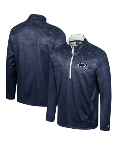 Colosseum Navy Penn State Nittany Lions The Machine Half-zip Jacket In Navy
