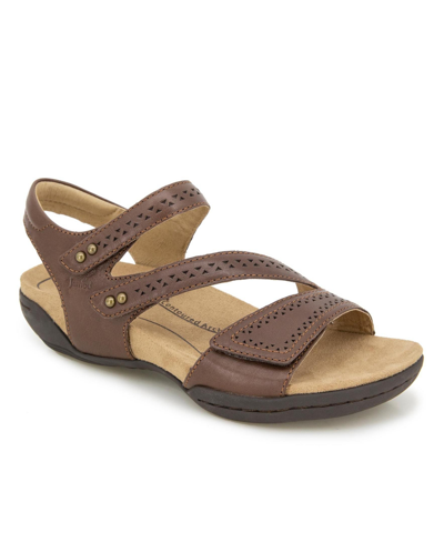 Shop Jambu Women's Makayla Flat Heel Sandals In Brown