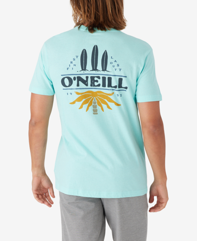 Shop O'neill Men's Lamda Lamda Standard Fit T-shirt In Turquoise