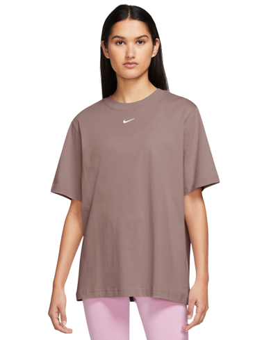 Shop Nike Women's Sportswear T-shirt In Smokey Mauve