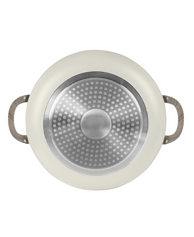 Sedona Aluminum 3.5 Qt Caldero With Silicone Rim Glass Lid And Silicone Handle Holder In Gray