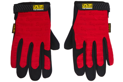 Pre-owned Supreme Mechanix Leather Work Gloves Red