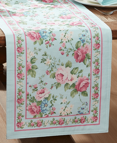 Shop Elrene Vintage-like Floral Garden Table Runner, 13" X 70" In Multi