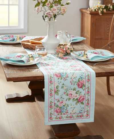 Shop Elrene Vintage-like Floral Garden Table Runner, 13" X 70" In Multi