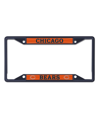 Shop Wincraft Chicago Bears Chrome Color License Plate Frame In Black