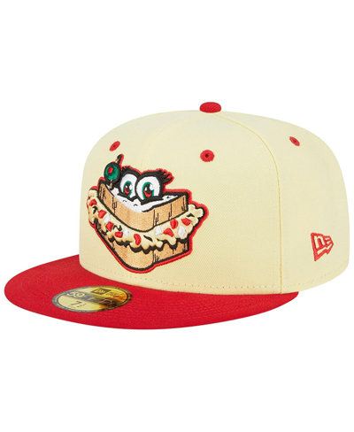 Shop New Era Men's  Yellow Augusta Greenjackets Theme Nights Augusta Pimento Cheese 59fifty Fitted Hat