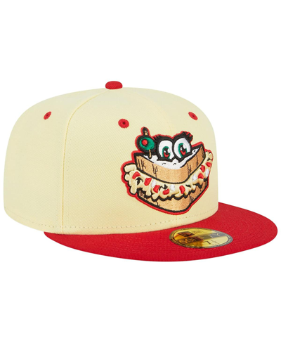 Shop New Era Men's  Yellow Augusta Greenjackets Theme Nights Augusta Pimento Cheese 59fifty Fitted Hat