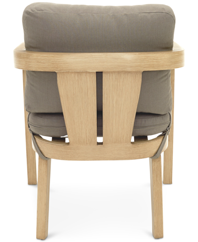 Agio Reid Set Of 6 Outdoor Dining Chairs, Created For Macy's In Solartex Bark