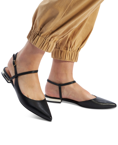 Shop Aldo Women's Sarine Strappy Pointed Toe Flats In Black