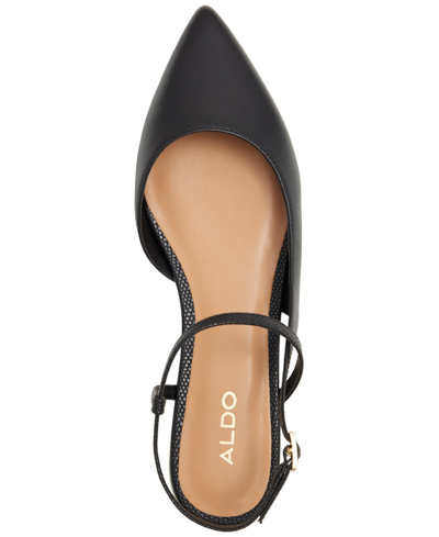 Shop Aldo Women's Sarine Strappy Pointed Toe Flats In Black