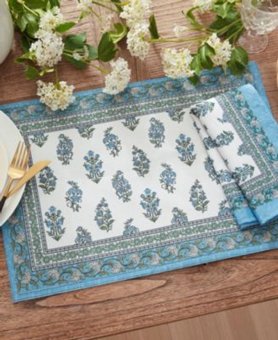 Elrene Tropez Block Print Collection In Multi