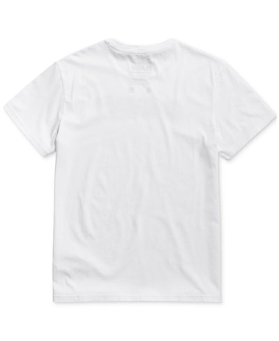 Shop G-star Raw Men's Short Sleeve Crewneck Distressed Logo T-shirt In White