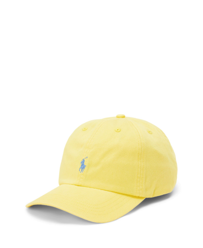 Shop Polo Ralph Lauren Big Boys Cotton Chino Ball Cap In Oasis Yellow