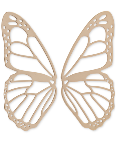 Shop Lucky Brand Gold-tone Butterfly Wing Earrings