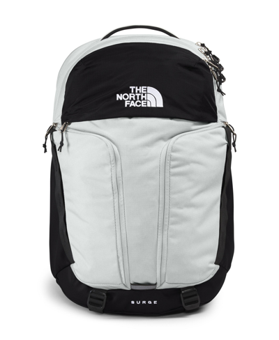 Shop The North Face Men's Surge Backpack In Tin Gray Dark Heather,tnf Black
