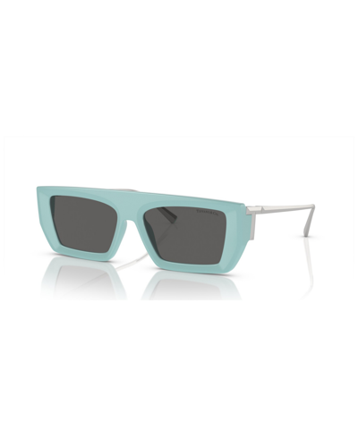 Shop Tiffany & Co Women's Sunglasses, Gradient Tf4214u In Tiffany Blue