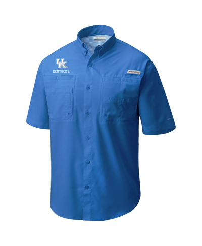 Columbia Men's  Royal Kentucky Wildcats Big And Tall Collegiate Tamiami Button-down Shirt In Royal