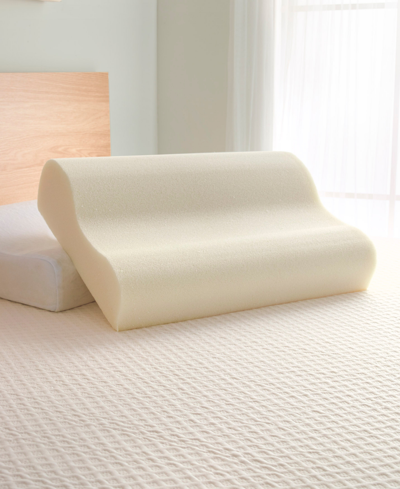 Peaceful Dreams Memory Foam Pillow, Contour In White