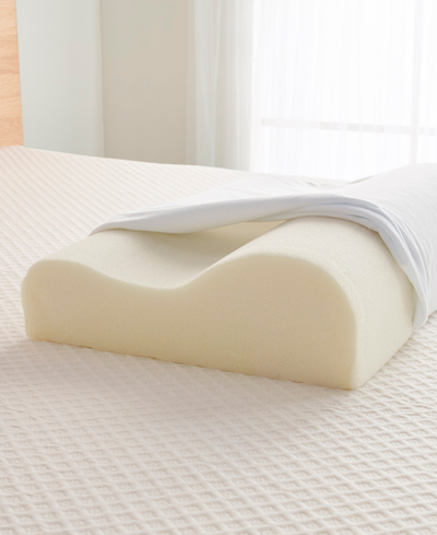 Peaceful Dreams Memory Foam Pillow, Contour In White