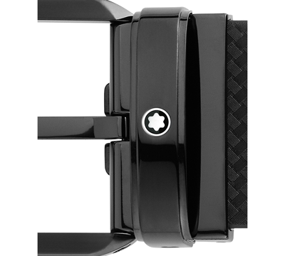 Shop Montblanc Men's Reversible Leather Pvd Belt In Black