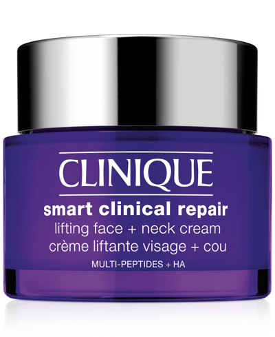 Shop Clinique Smart Clinical Repair Lifting Face + Neck Cream, 2.54 Oz. In No Color