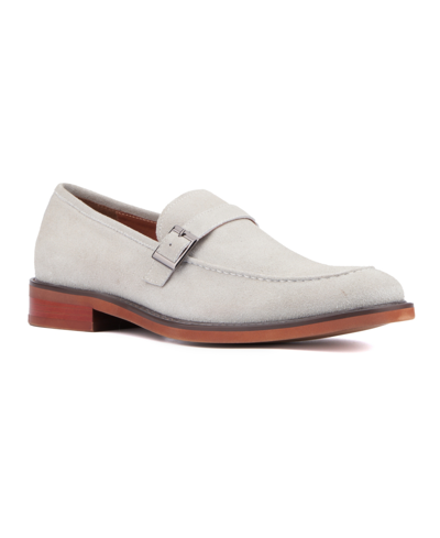 Shop Vintage Foundry Co Men's Acton Dress Loafers In Light Gray