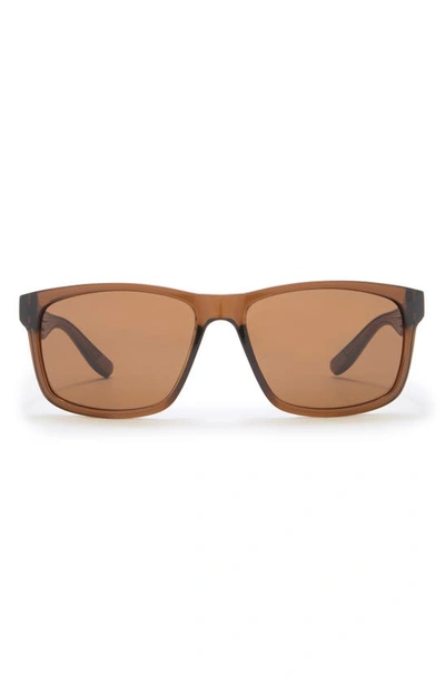 Shop Nike Cruiser 59mm Square Sunglasses In Oak Brown