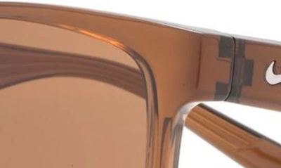 Shop Nike Cruiser 59mm Square Sunglasses In Oak Brown