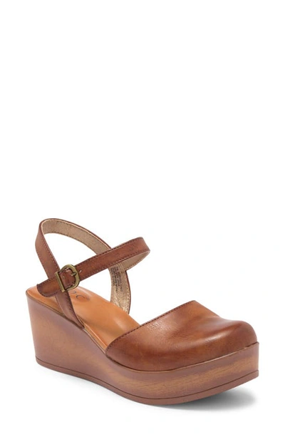 Shop B O C Dalia Platform Clog Sandal In Dark Tan