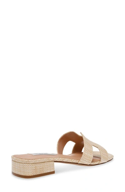 Steven New York Hutchy Croc Embossed Sandal In Raffia