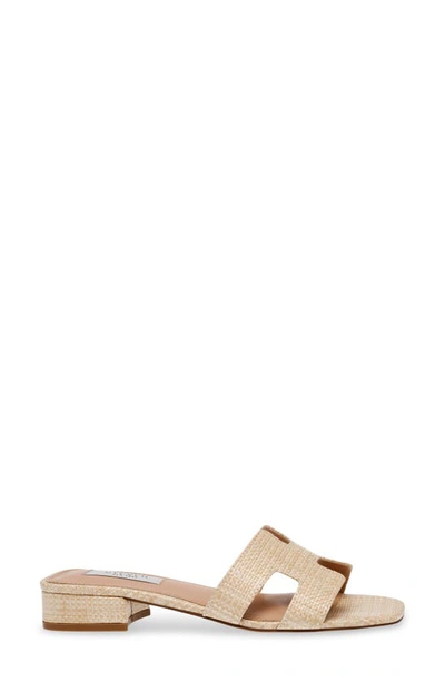 Steven New York Hutchy Croc Embossed Sandal In Raffia