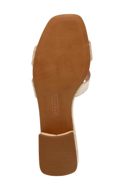 Steven New York Hutchy Croc Embossed Sandal In Raffia