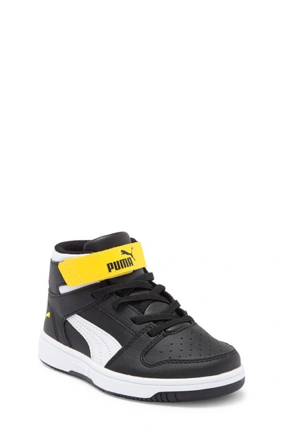 Shop Puma Kids' Rebound Layup Sneaker In Black