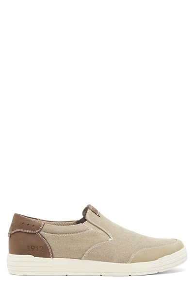 Nunn Bush Men's Kore City Walk Athletic Style Canvas Slip-on Loafer In Stone Canvas