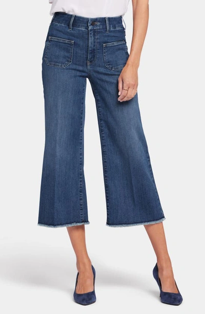 Shop Nydj Patchie Major Wide Leg Capri Jeans In Fanciful