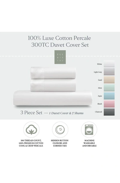 Ella Jayne Home 300 Thread Count Cottonduvet Cover & Sham Set In White