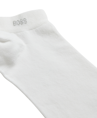 Hugo Boss Boss Men's Ankle-length Socks, Pack Of 2 In White