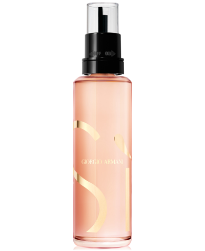 Shop Giorgio Armani Armani Beauty Si Eau De Parfum Intense Refill, 3.3 Oz., A Macy's Exclusive In No Color