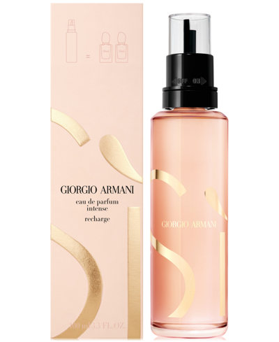 Giorgio Armani Armani Si Eau De Parfum Intense Refill, 3.3 Oz., A Macy's Exclusive In No Color