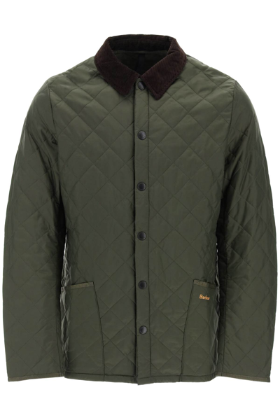 Shop Barbour Heritage Liddesdale Quilted Jacket In Green, Khaki