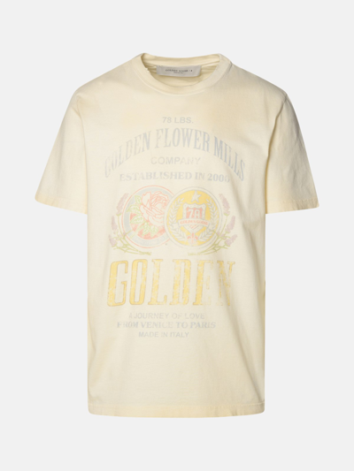 Shop Golden Goose Ivory Cotton T-shirt