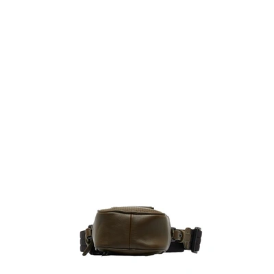 Shop Bottega Veneta Intrecciato Khaki Leather Shopper Bag ()