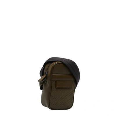 Shop Bottega Veneta Intrecciato Khaki Leather Shopper Bag ()