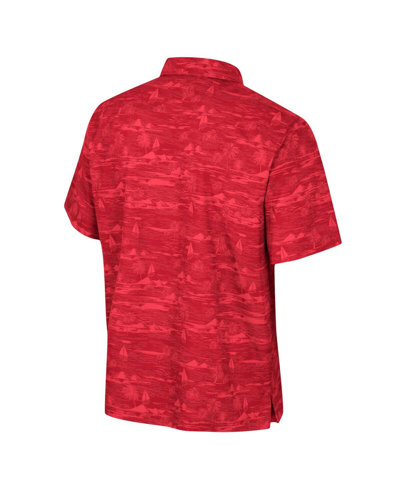 Colosseum Scarlet Ohio State Buckeyes Ozark Button-up Shirt In Scarlet