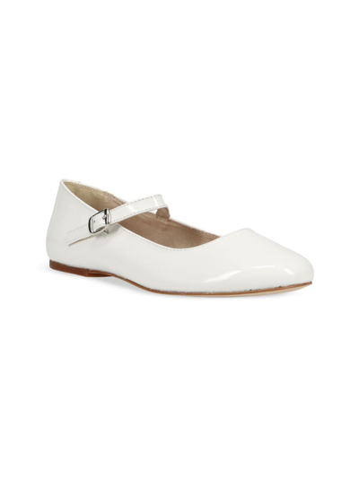 Shop Polo Ralph Lauren Little Girl's & Girl's Kinslee Patent Leather Mary Jane Flats In White